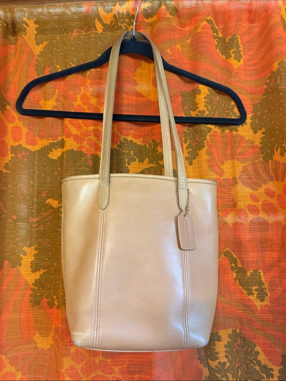 Coach Classic Beige Shopping Tote Bag